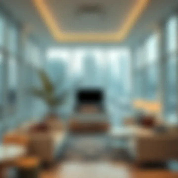 Relaxing lounge area within Metrofitt