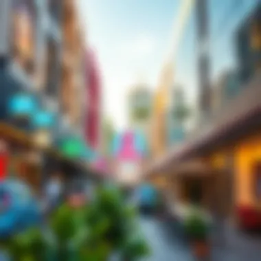 Dynamic Commercial Spaces in Mudon Al Salam Vibrant commercial area with shops and cafes at Mudon Al Salam Town Centre