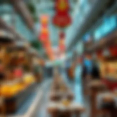 Diverse dining options at Mudon Al Salam Town Centre capturing the culinary scene