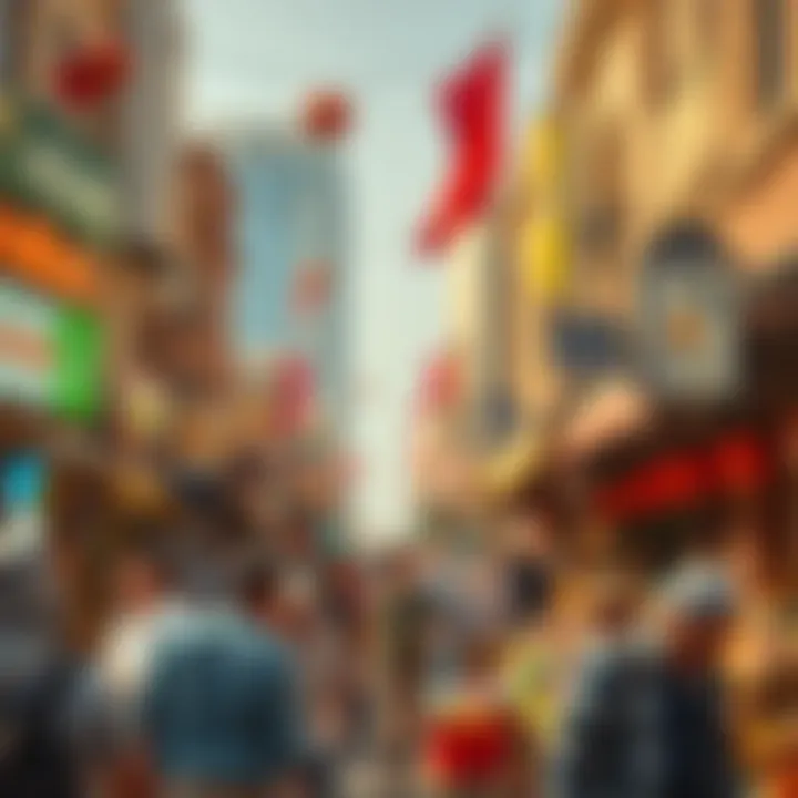 The Vibrant Market Life at Mulla Plaza Vibrant market scene at Mulla Plaza filled with activity