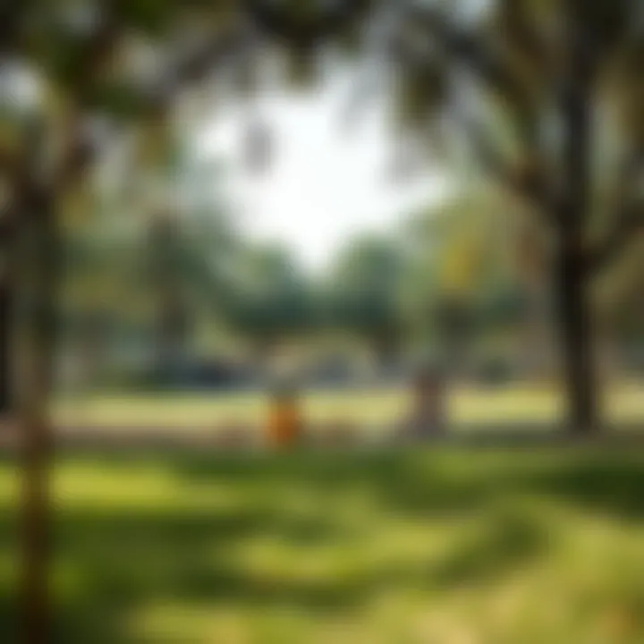 Family Picnic in Mushref Park Children enjoying a picnic under the trees in Mushref Park