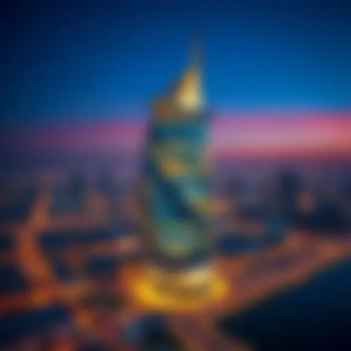 Night view of the Narcissus Building