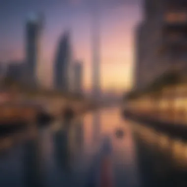 Scenic view of Dubai Creek Harbour