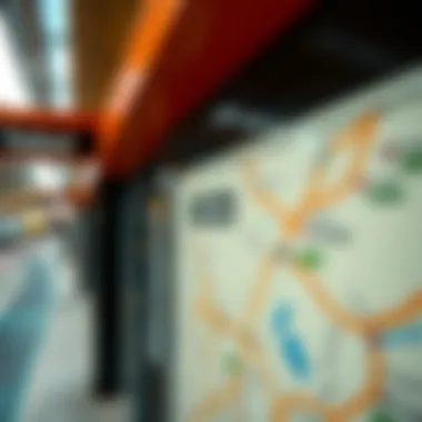 Map highlighting the nearest metro station to Town Square Dubai