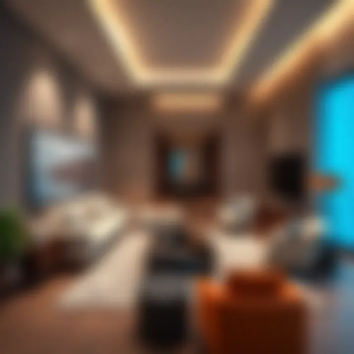 Luxurious living room showcasing modern decor