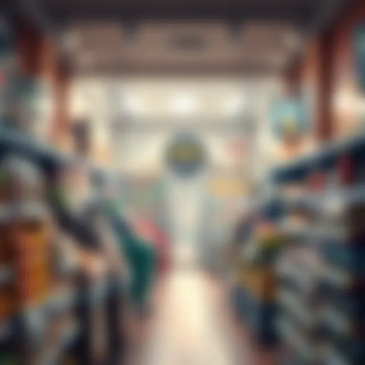 Interior Layout of Pak Jinnah Grocery Interior layout highlighting the grocery's community atmosphere