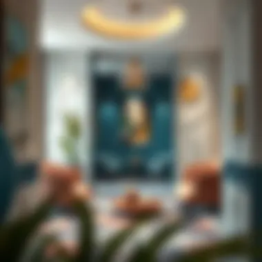 Artistic Design in Partition Rooms A modern partition room showcasing artistic design elements