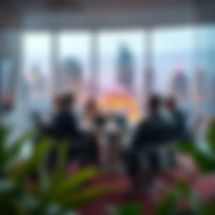 Business meeting in a corporate office in Ras Al Khor