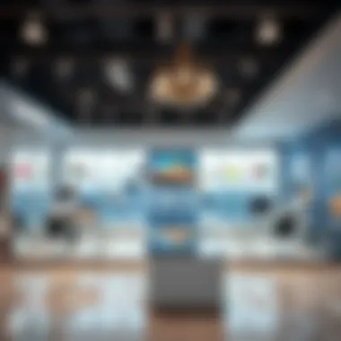 Showroom of a prominent company in Ras Al Khor highlighting their products.