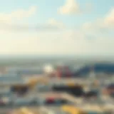 Panoramic view of Ras Al Khor industrial area