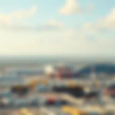 Panoramic view of Ras Al Khor industrial area