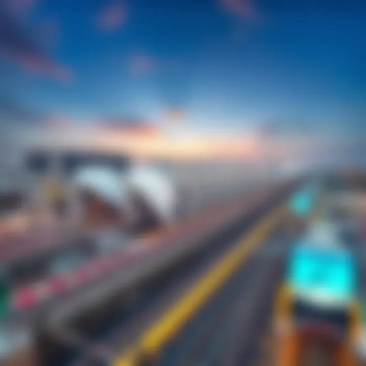 Aerial Perspective of Rashidiya Metro Station Aerial view of Rashidiya Metro Station showcasing its modern architecture