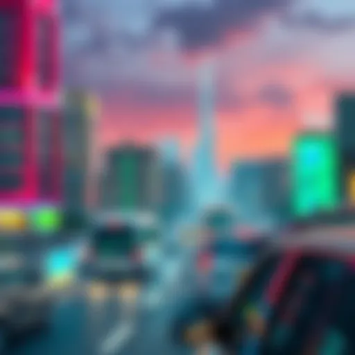 A stunning view of Rashidiya area in Dubai