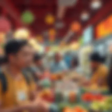 Engaging Community Event at Rich Supermarket Community engagement event at Rich Supermarket fostering local connections