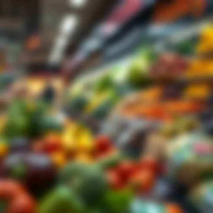 Quality Fresh Produce at Rich Supermarket Fresh produce section in Rich Supermarket highlighting quality products