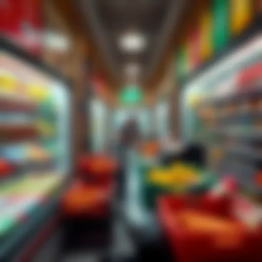 Interior view of Rich Supermarket Al Furjan showcasing diverse product range