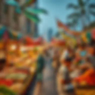 Cultural Market Experience Vibrant cultural market in International City filled with diverse goods and flavors