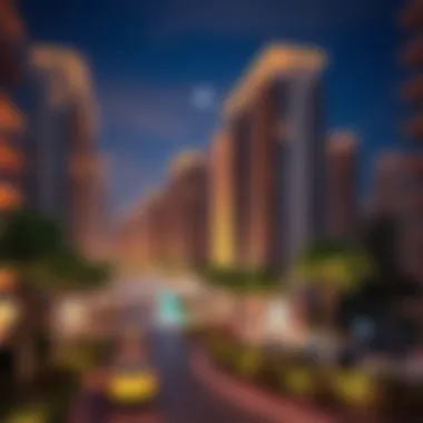 Modern Living in International City Modern residential community in International City reflecting contemporary living