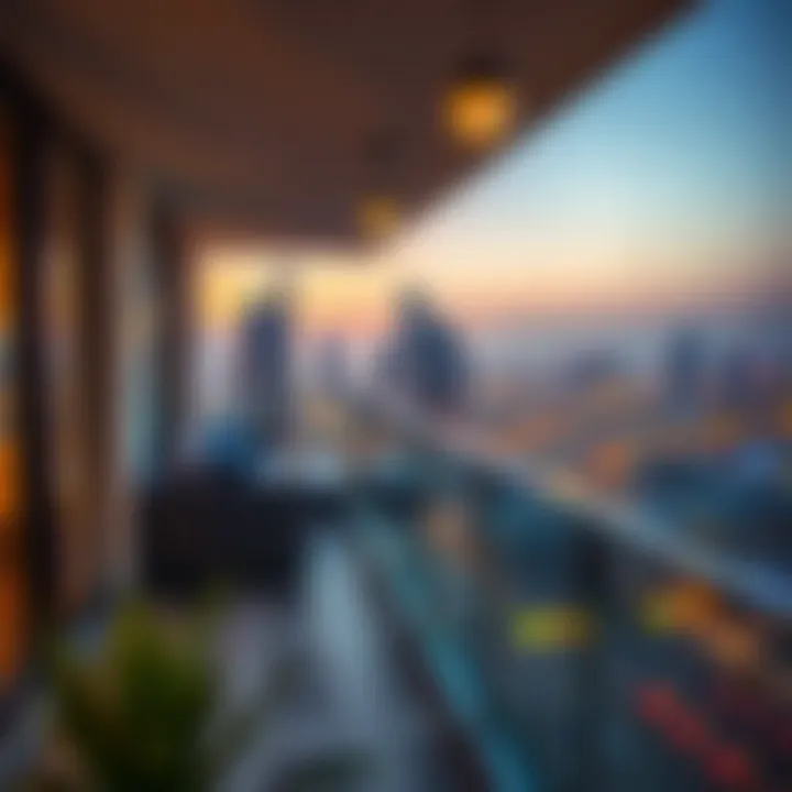 Breathtaking View from Roda Amwaj Suites Balcony Stunning view from the balcony of Roda Amwaj Suites