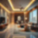 Luxurious Interiors of Room Al Khail Gate Phase 2 Luxurious interior of a Room Al Khail Gate apartment