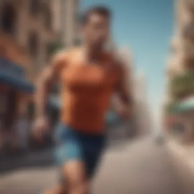 Enhancing Endurance with Supplements Runner using a sports health supplement