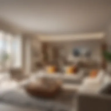 Spacious Living Area in Samari Residence Interior of a stylish apartment in Samari Residence highlighting spacious living