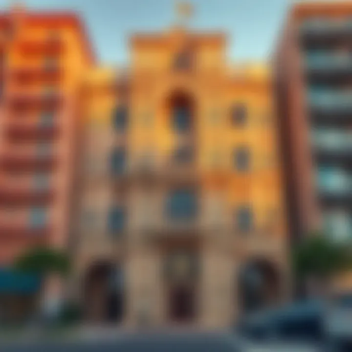 Saratoga Building Facade Architectural facade of Saratoga Building