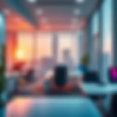 Modern Workspace Interior Interior workspace showcasing modern design