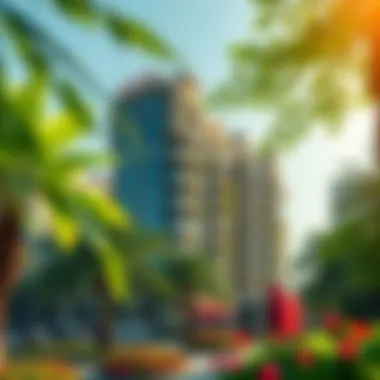 Green Spaces Around Saratoga Lush greenery surrounding the building