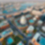 Aerial view of Silicon Oasis showcasing modern architecture