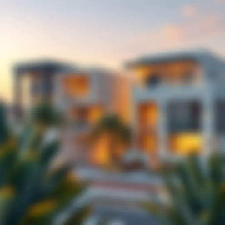 Luxury Villas Showcasing Architectural Brilliance Modern architecture of luxury villas in Silver Sands