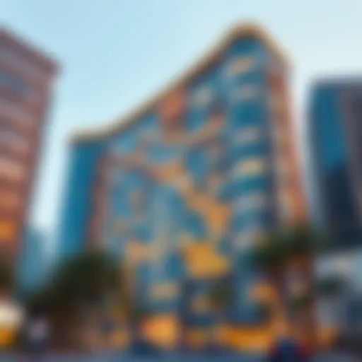 Modern Design of Siraj Building Architectural overview of Siraj Building showcasing modern design