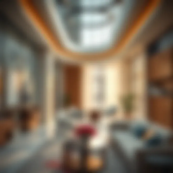 Interior spaces within Siraj Building highlighting contemporary lifestyle