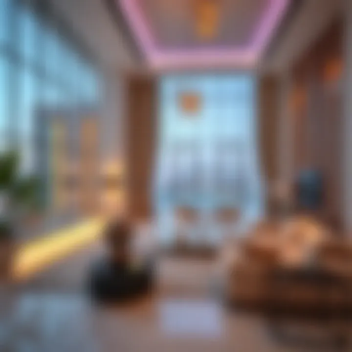 Luxurious interior of a splendour villa in Dubai showcasing modern design