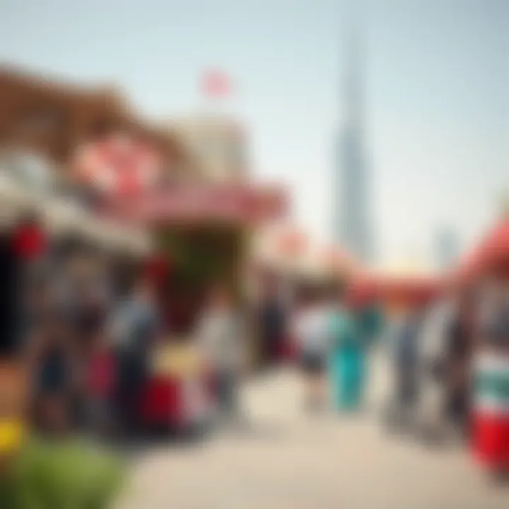 Outdoor event showcasing local culture in spring