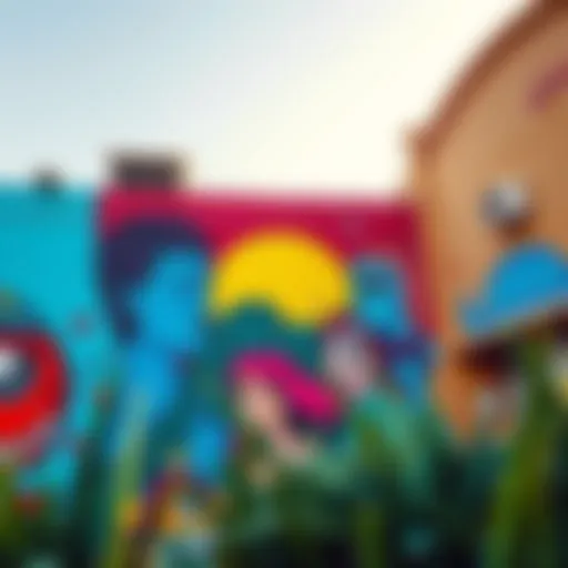 A vibrant mural showcasing local artistry in StarOne Al Quoz