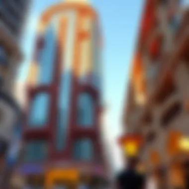 Intricate Architectural Features of Sultan Bin Saleh Tecom Architectural details of modern buildings