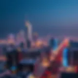 Stunning skyline view of Sultan Bin Saleh Tecom