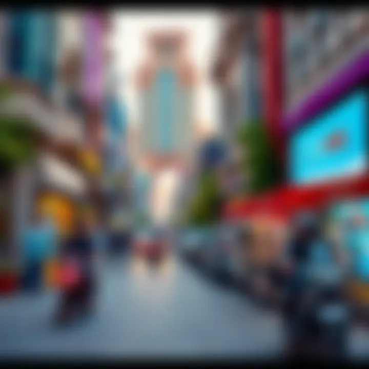 Lively Street Scene in Sultan Bin Saleh Tecom Vibrant street scene showcasing local life