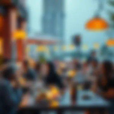 Customers enjoying their meals at Terracotta Café