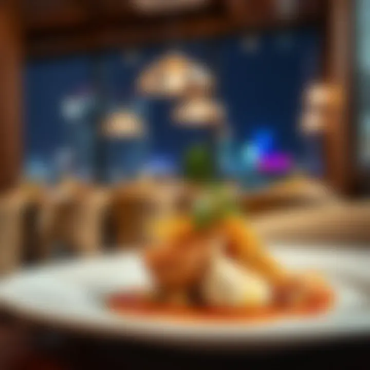 A beautifully plated dish from the restaurant's menu