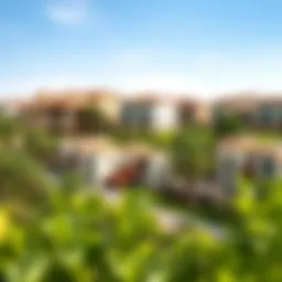 Serene landscape of Arabian Ranches showcasing lush greenery and elegant villas