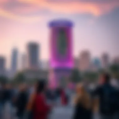 Cultural Impact of the East Tower on Tourism Tourists enjoying the surroundings of the East Tower