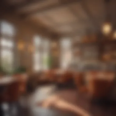 Cozy and Elegant Interior Setting Warm and cozy interior of The Hamptons Cafe
