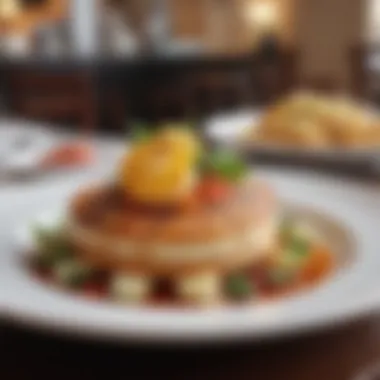 Culinary Masterpiece on the Plate Exquisite dish served at The Hamptons Cafe