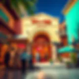 The vibrant entrance of Tips n Toes Springs Souk showcasing traditional architecture