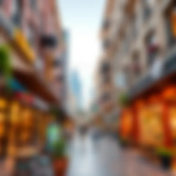 Vibrant Cafes and Shops in Town Square Exciting local cafes and shops contributing to the vibrant lifestyle of Town Square