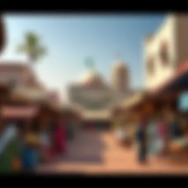 Traditional Marketplace in Umm Al Ramool A traditional marketplace in Umm Al Ramool, highlighting local culture and community life