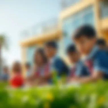 Students partaking in various extracurricular activities