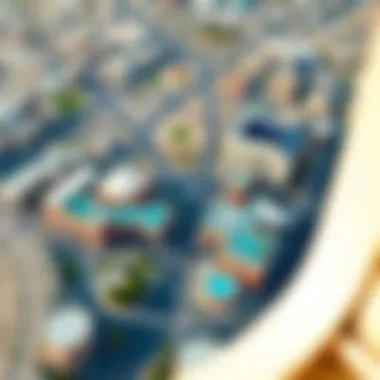 Aerial View of Al Quoz 2 Aerial view of Al Quoz 2 showcasing its unique layout